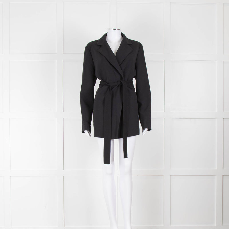 Joseph Black Blazer with a waist-tie