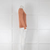 Essentiel Antwerp Collared Peach Fine Knit Jumper