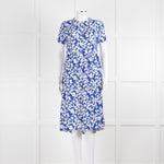 Lollys Laundry Blue White Floral Short Sleeve Dress