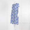 Lollys Laundry Blue White Floral Short Sleeve Dress