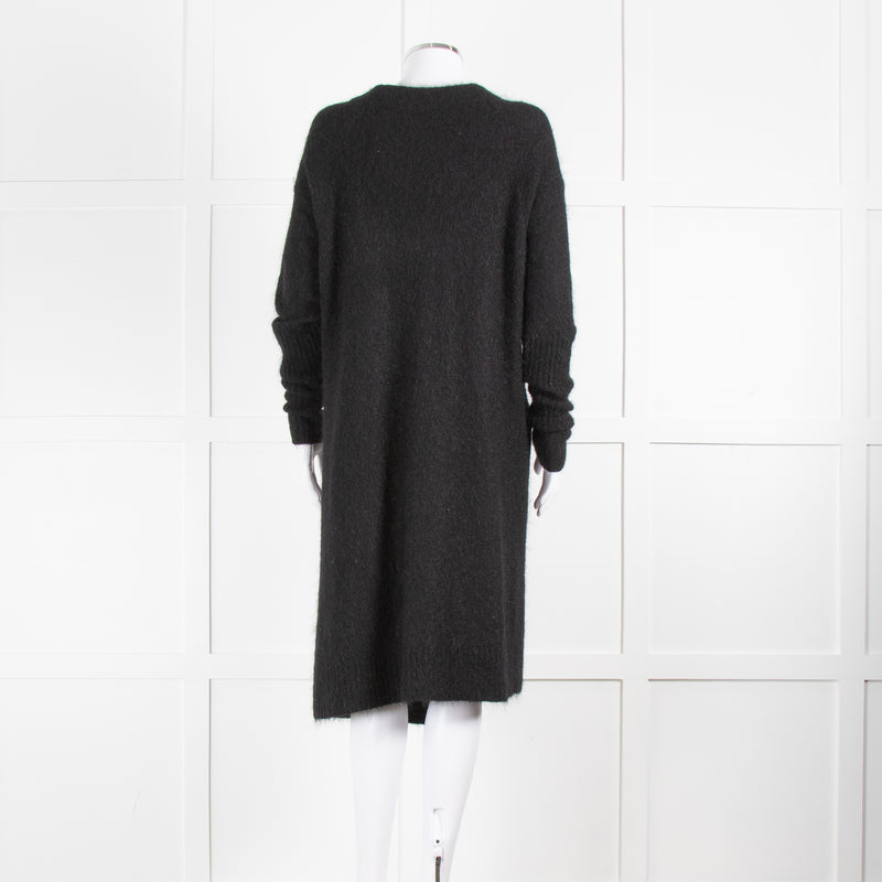 Acne Studios Raya Black Mohair Long Cardigan