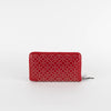 Alaia Red Studded Zip Wallet