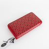 Alaia Red Studded Zip Wallet