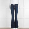 J Brand Dark Blue Denim Flared Jeans