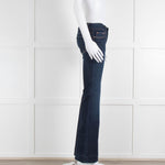 J Brand Dark Blue Denim Flared Jeans