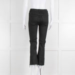 DL 1961 Black High Waisted Raw Edge Cropped Jeans