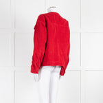 Aligne Moto Red Cord Collarless Jacket