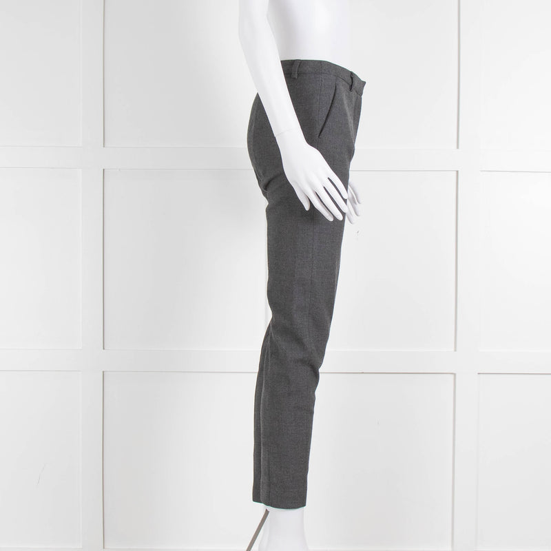 Victor & Rolf Grey Wool Narrow Leg Trousers