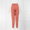 Sezane Pink Terracotta Slim Leg Trousers