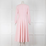 Emilia Wickstead Pale Pink Long Sleeve Dress