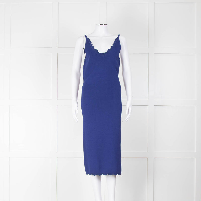 Altuzarra Blue Knit Bodycon Dress with Jacket