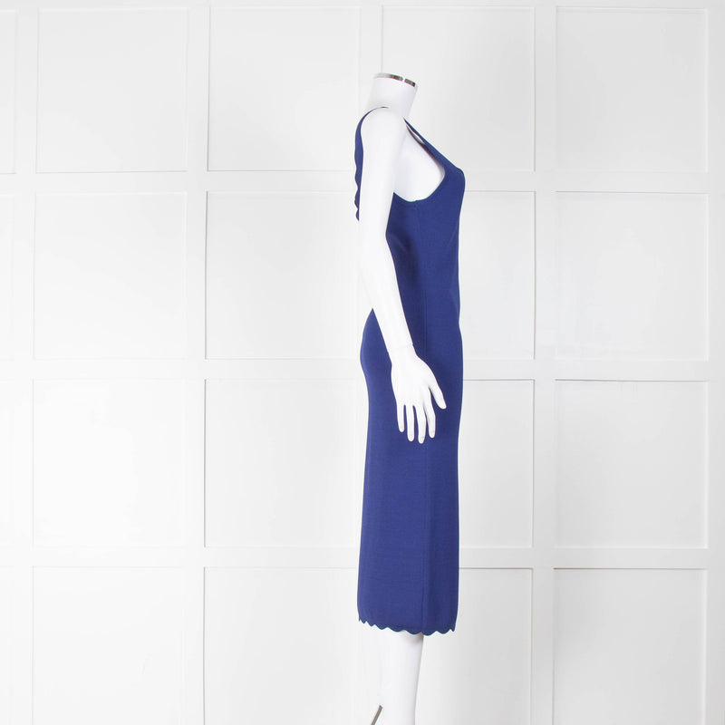 Altuzarra Blue Knit Bodycon Dress with Jacket