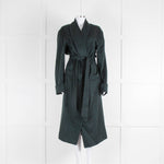 Loro Piana Teal Navy Trim Cashmere Dressing Gown