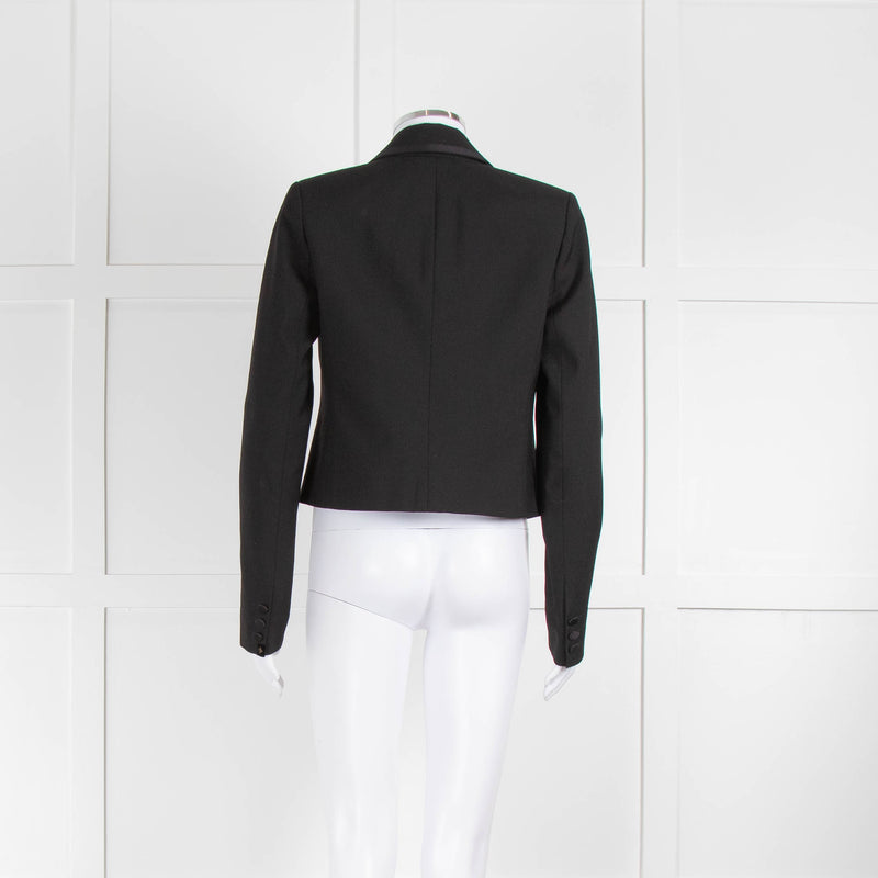 Louis Vuitton Black Tuxedo Style Cropped Jacket