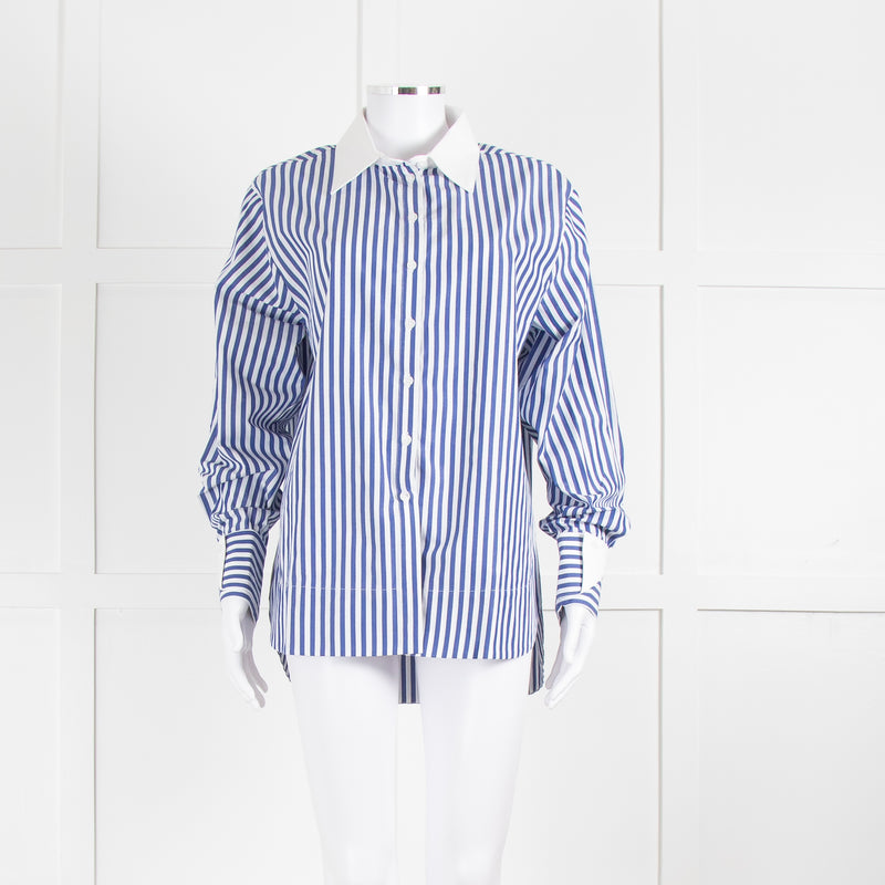 Aligne Thyme Blue And White Stripe Shirt