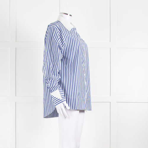 Aligne Thyme Blue And White Stripe Shirt