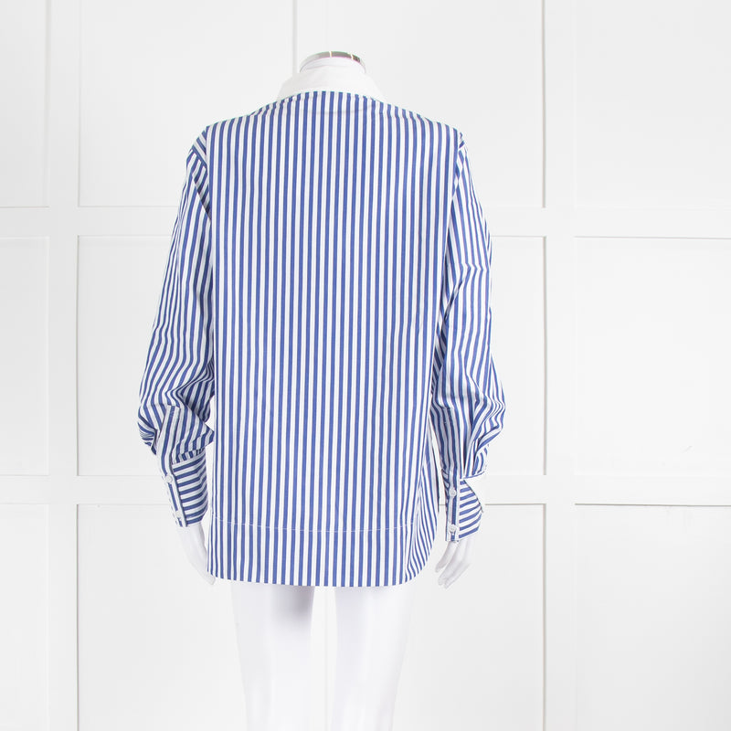 Aligne Thyme Blue And White Stripe Shirt