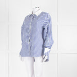 Aligne Thyme Blue And White Stripe Shirt