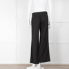 Stella McCartney Black Grosgrain Striped Wool Trousers