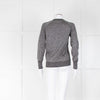 Equipment Black Silver Lurex Fine Sweater