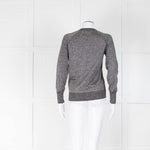 Equipment Black Silver Lurex Fine Sweater