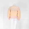 Loveshackfancy Yellow Pink Fairisle Pearl Button Boyfriend Cardigan