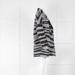 Zadig & Voltaire Grey Black Zebra Oversized Cardigan