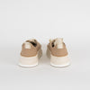 Max Mara Beige Cream Leather Platform Trainers