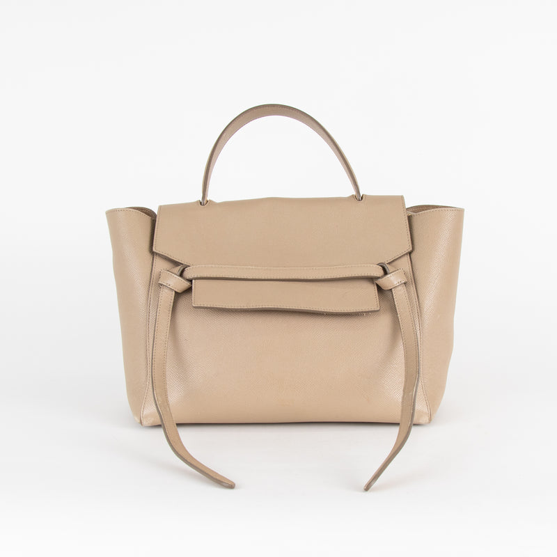 Celine Beige Leather Medium Belt Bag