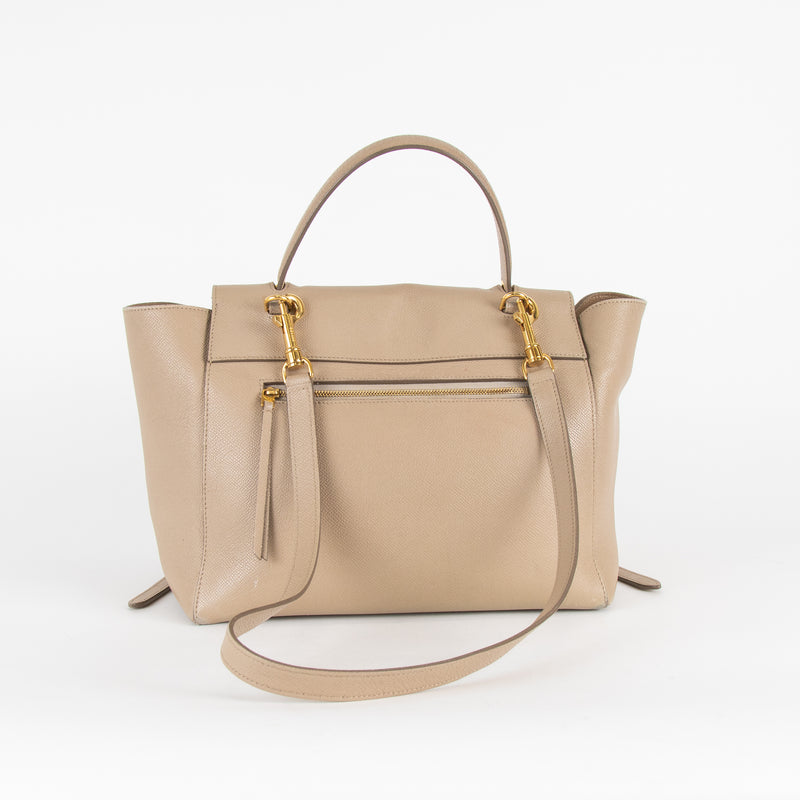 Celine Beige Leather Medium Belt Bag