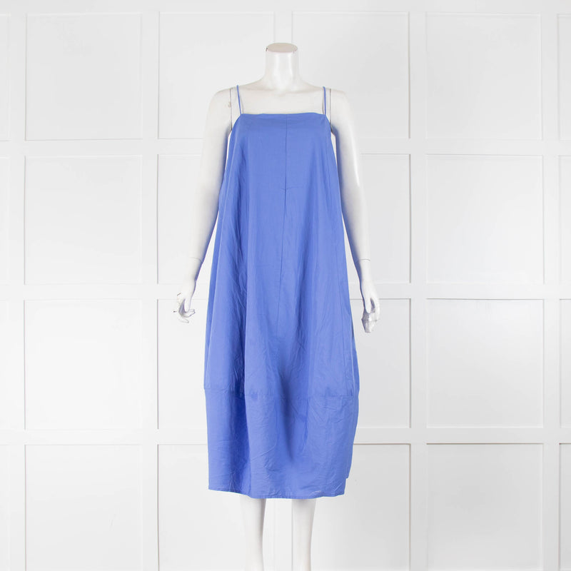 Free People Blue Cotton Sleeveless Maxi Dress