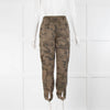 Me + Em Khaki Camouflage Belted Combat Trousers