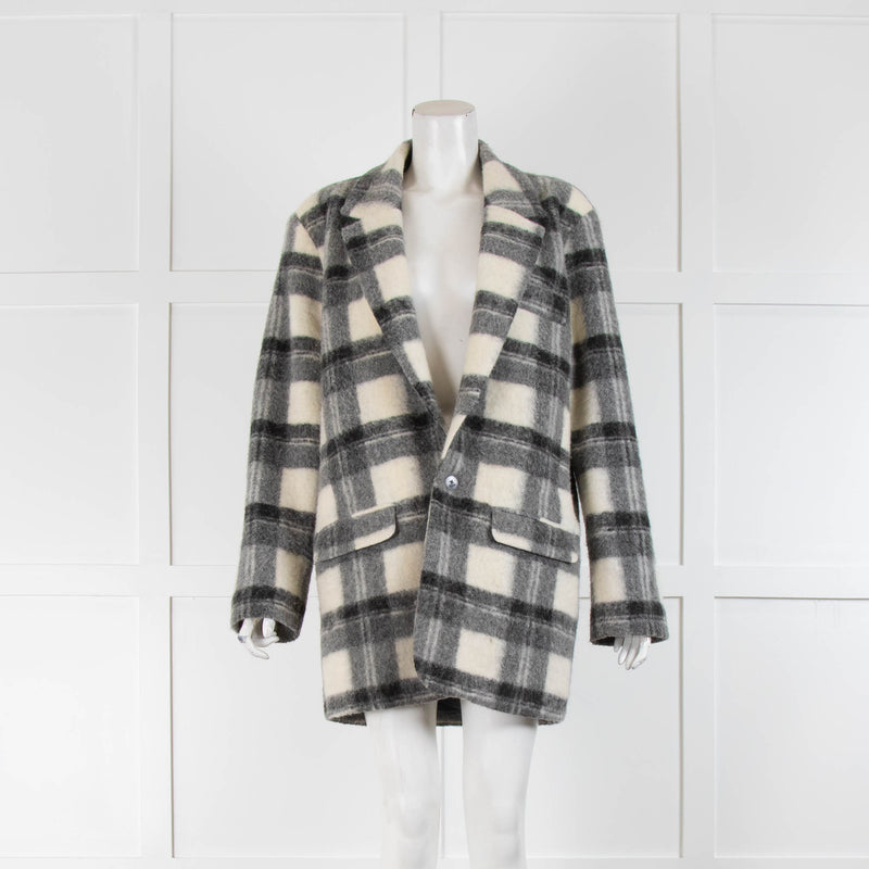 Reiko Grey Check Blazer