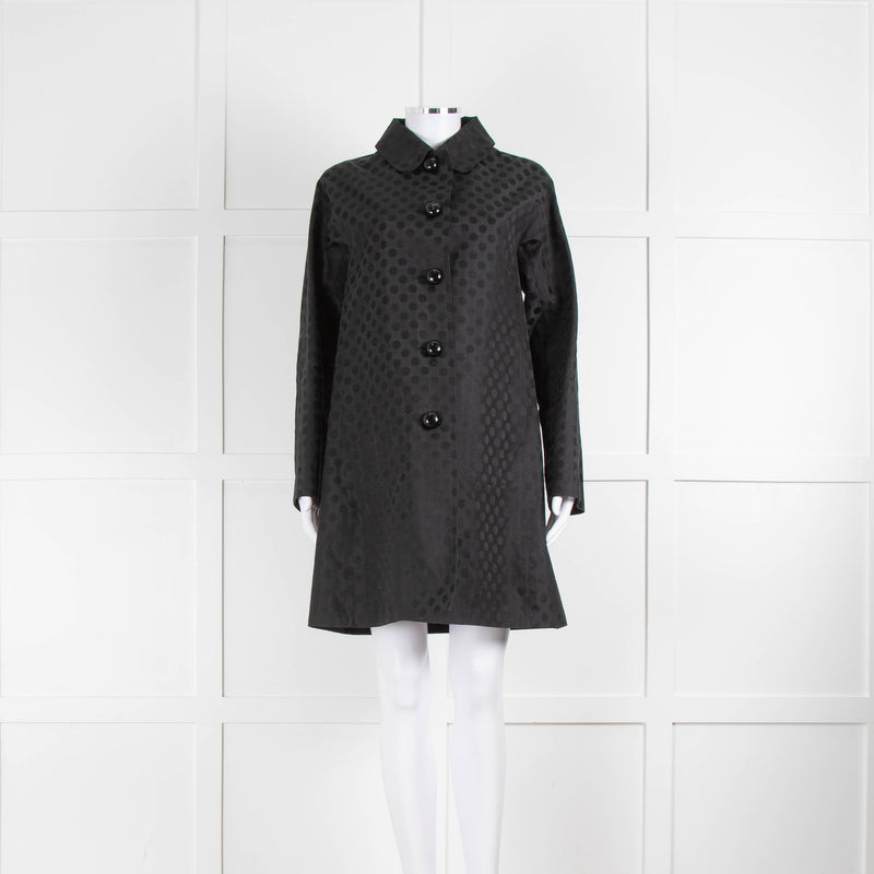 Mackintosh Black Dot Print Raincoat