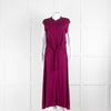 Me + Em Purple Zip Front Knot Detail Sleeveless Maxi Dress