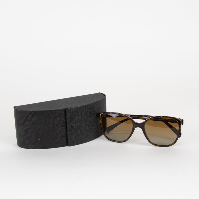 Prada Green Tortoise Shell Sunglasses