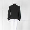 Theory Black Collarless Blazer