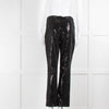 Agnes B Black Sequin Straight Leg Trousers