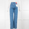 Calvin Klein Logo Straight Blue Jeans