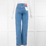 Calvin Klein Logo Straight Blue Jeans