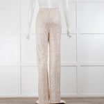 Stine Goya Sugar Swizzle Silver Sequin Stretch Trousers