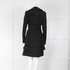 Burberry Black Gaberdine With Frill Hem Trench Coat