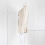 Fabiana Filippi Small Sequin Cream Blazer