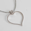 Theo Fennell 18k White Gold Diamond Heart Necklace