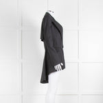 Alexander McQueen Grey Stripe Fishtail Jacket