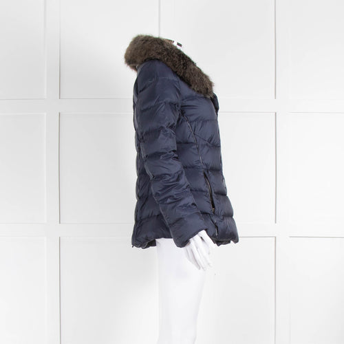 High Navy Padded Puffa Jacket