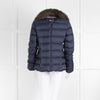 High Navy Padded Puffa Jacket