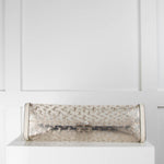 Jimmy Choo Clear White Varenne Pouch Bag