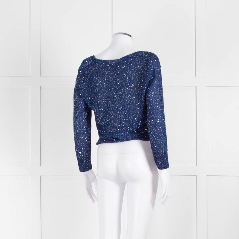 Just Cavalli Blue Sparkly Cardigan