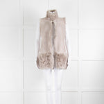 Karl Donoghue Grey Reversible Shearling Gilet